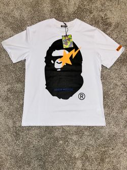 BAPE x Heron Preston White Tee