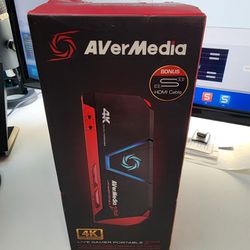 NEW AverMedia 4K60fps Live Gamer Capture Card Portable 2 PLUS -GC513