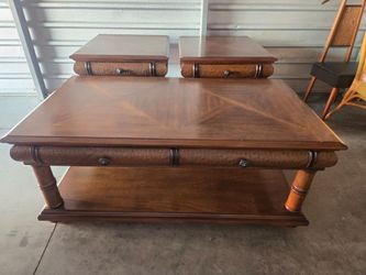 Cindy Crawford Home Coffee Table and Two End Tables