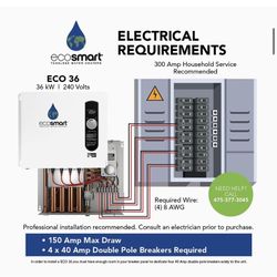 Tankless Water Heater - Electric