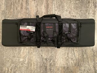 Kryptek 42” Double Rifle Bag Black/Camo