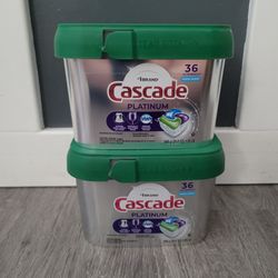 Cascade Dishwasher Pods 36 count (two packs)
