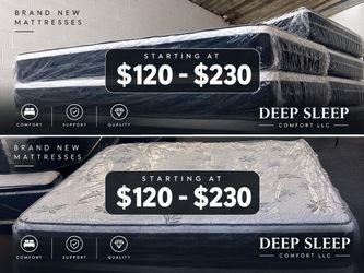 GET IT TODAY BRAND NEW BAMBOO PILLOW TOP MATTRESS | TWIN–KING | $120–$240