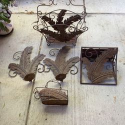 5 Pcs  Set  Iron Home Decorations New Never Used