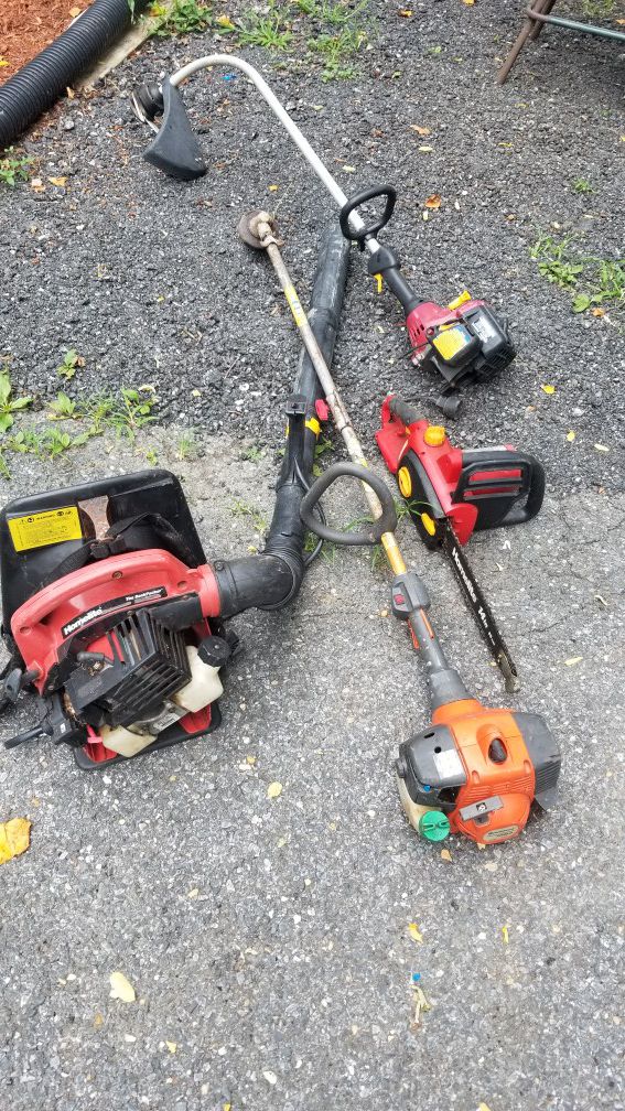 Lawn equipment,wood chipper,air compressor