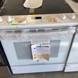GE JS645DWW electric Stove JA