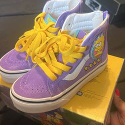 Brand New The Simpsons Vans Case Lisa 4 Prez Size 10.5 Toddler