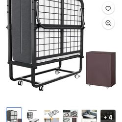 Foldable portable bed,used one two times .$50.00