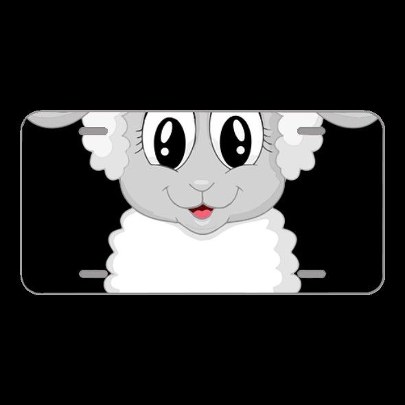 License Plare Novelty Car Front Lamb Sheep Cute Farm Animal Baby