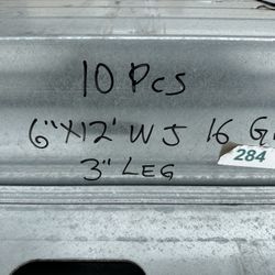 6” Steel Stud With 3” Flange 16 Gauge @ 12 Ft