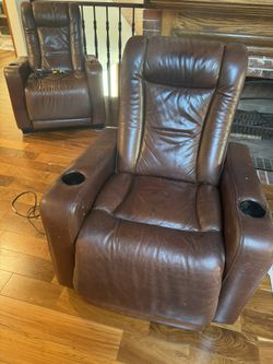 Pottery Barn Genuine Leather Recliners