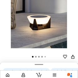 olar Lanterns Outdoor, 3000K LED Medium Solar Floor Lamp Waterproof with IP54, Dusk to Dawn Outdoor Floor Lamp, E26 Lantern for Porch, Modern Dimmable