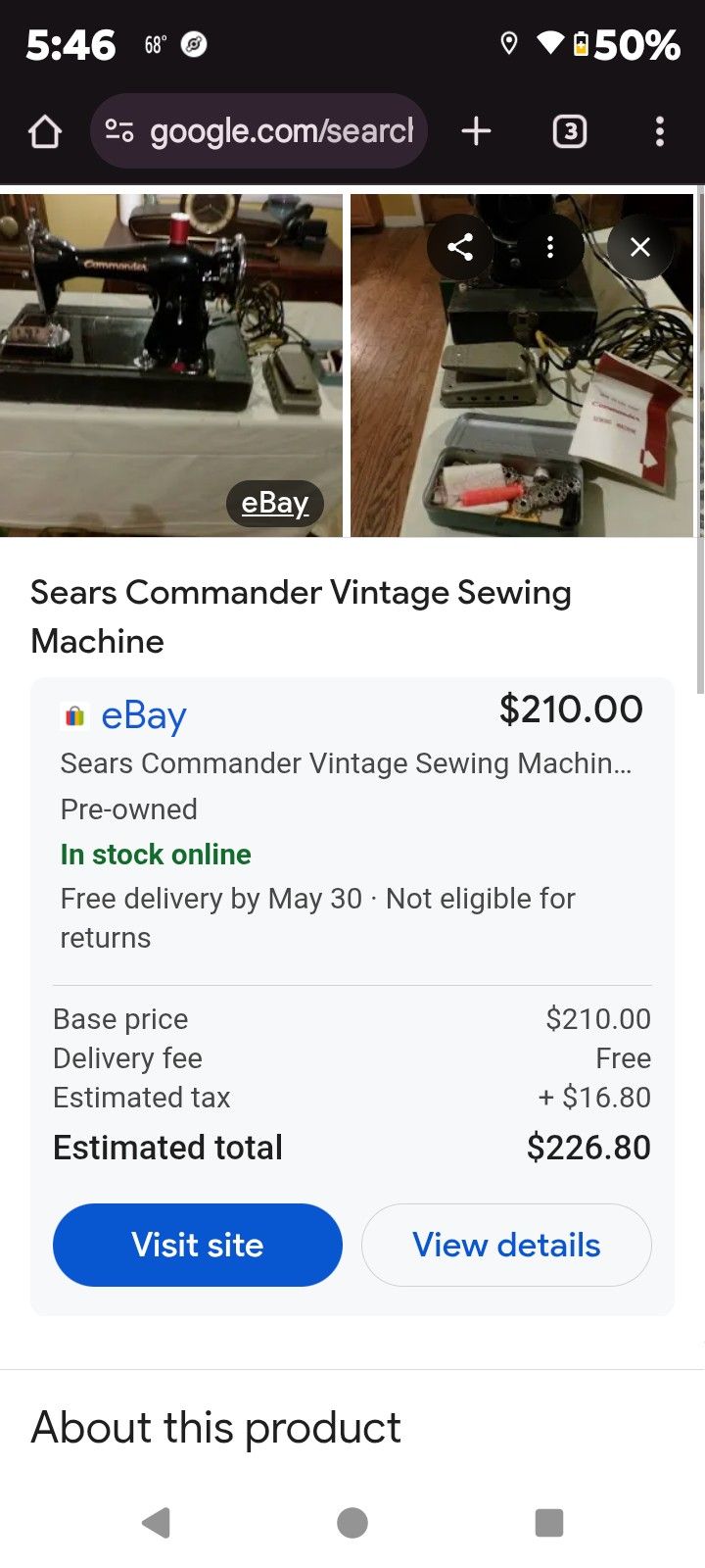 Commander Sewing Machine