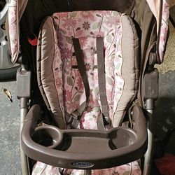Great Pink And Brown Graco Stroller
