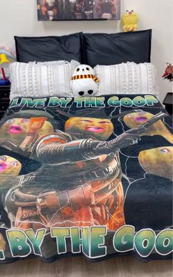 Peanut Arc Raiders Live By The Goop Meme Throw Blanket