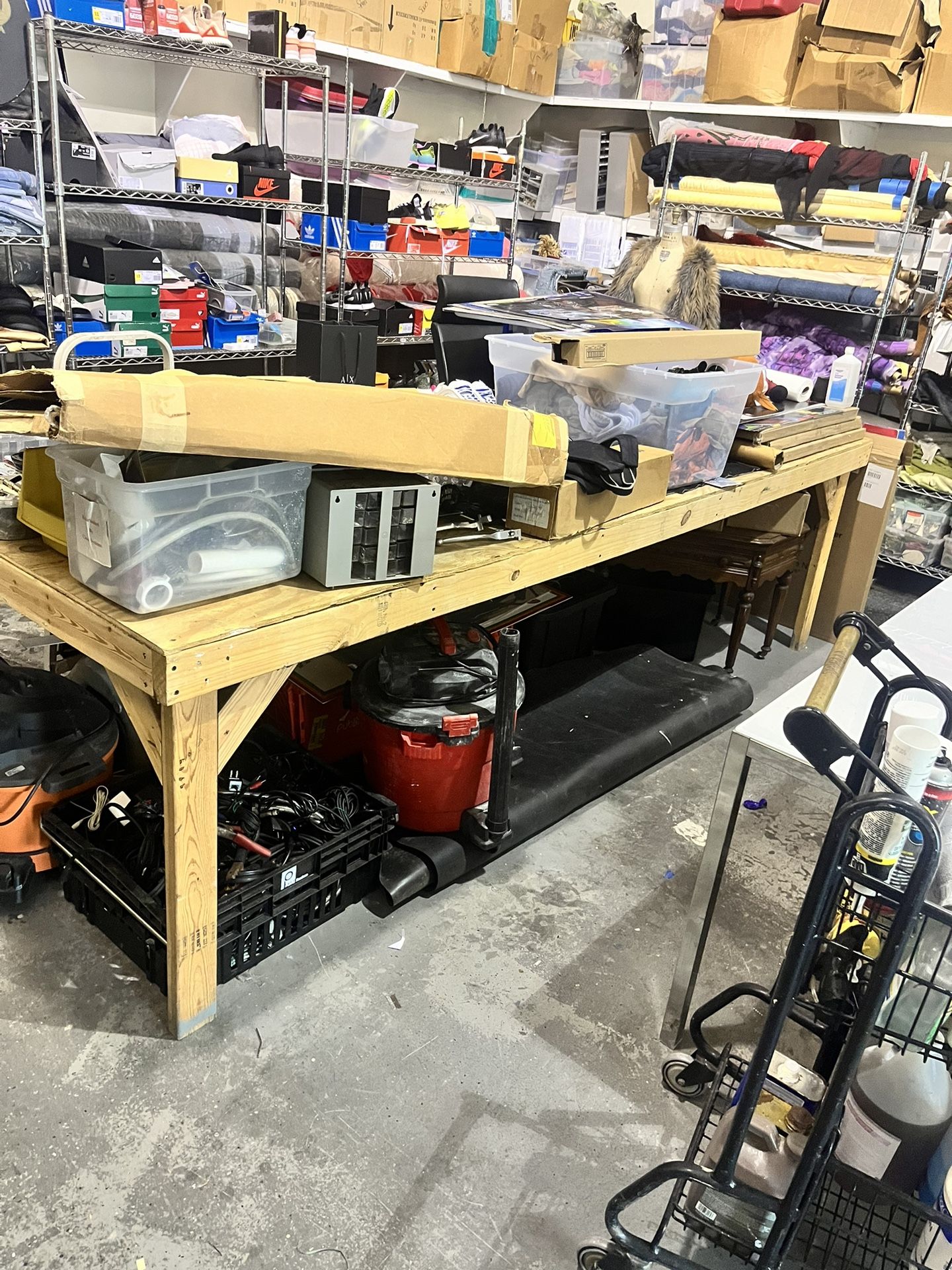 Huge Wooden Workbench