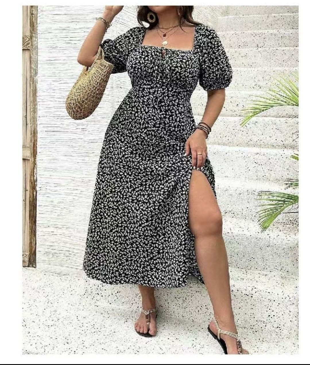 Bohemian Floral Print Sundress