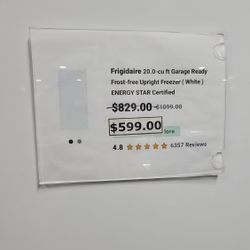 FRIDGIDAIRE FROST FREE UPRIGHT FREEZER WITH 1 YEAR WARRANTY / 1 AÑO DE GARANTIA POR ESCRITO 