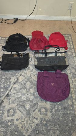 Designer Handbag & Backpack Bundle – 5 Bags