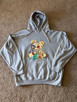 Men’s BoohooMan Oversized Evil Teddy Hoodie