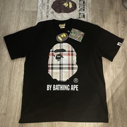 Black Burberry Bape Shirt 