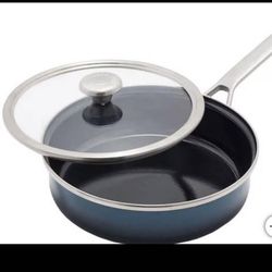 Merten & Stock Steel Core Enameled 3QT Sauté Pan with Lid