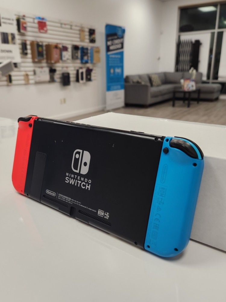 Nintendo Switch V2 With Red And Blue Joy-Con (No Dock) 