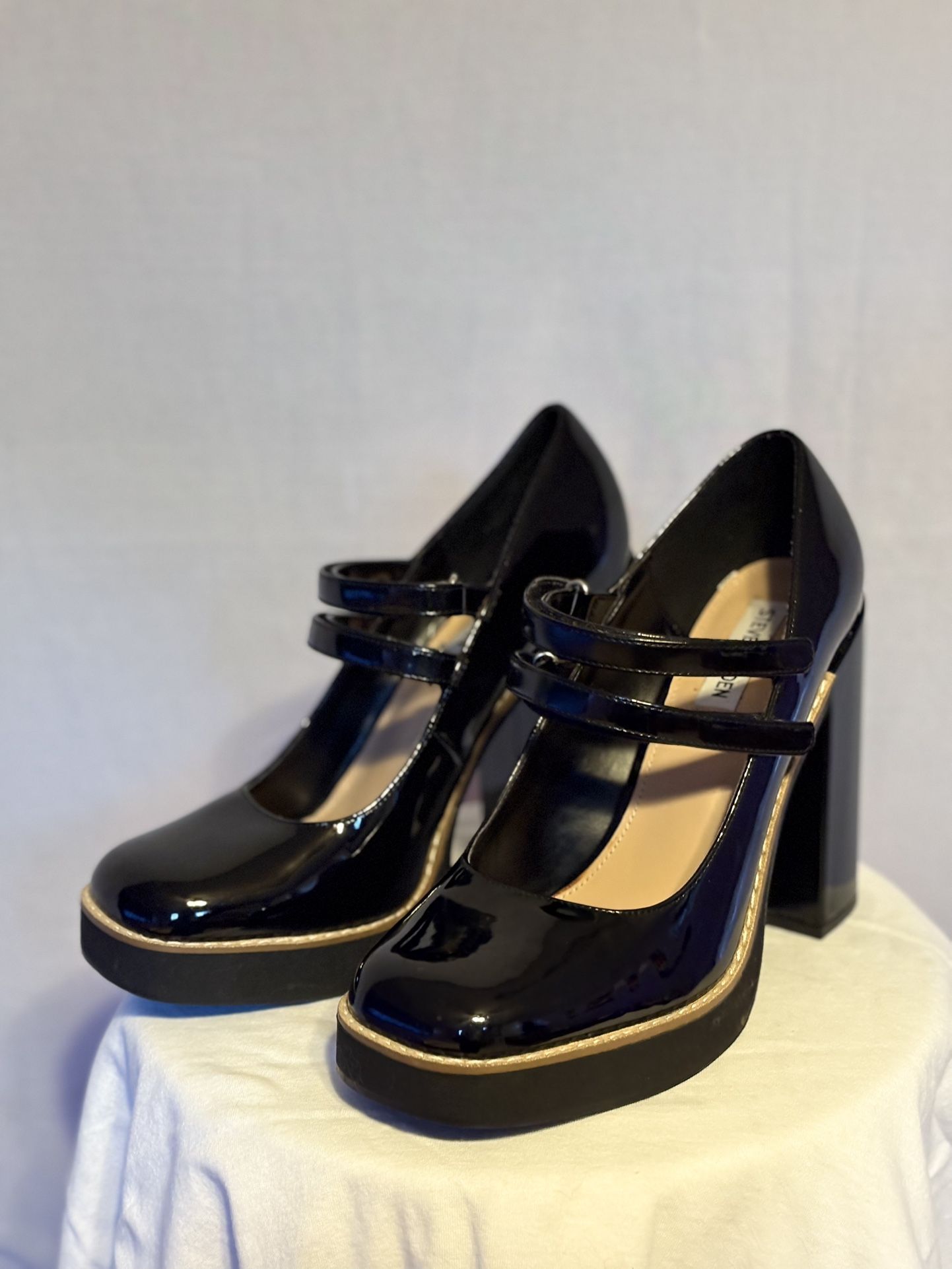 Steve Madden Leather Platform Heels