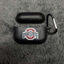Ohio State Air Pods Pro Case With Carabiner 