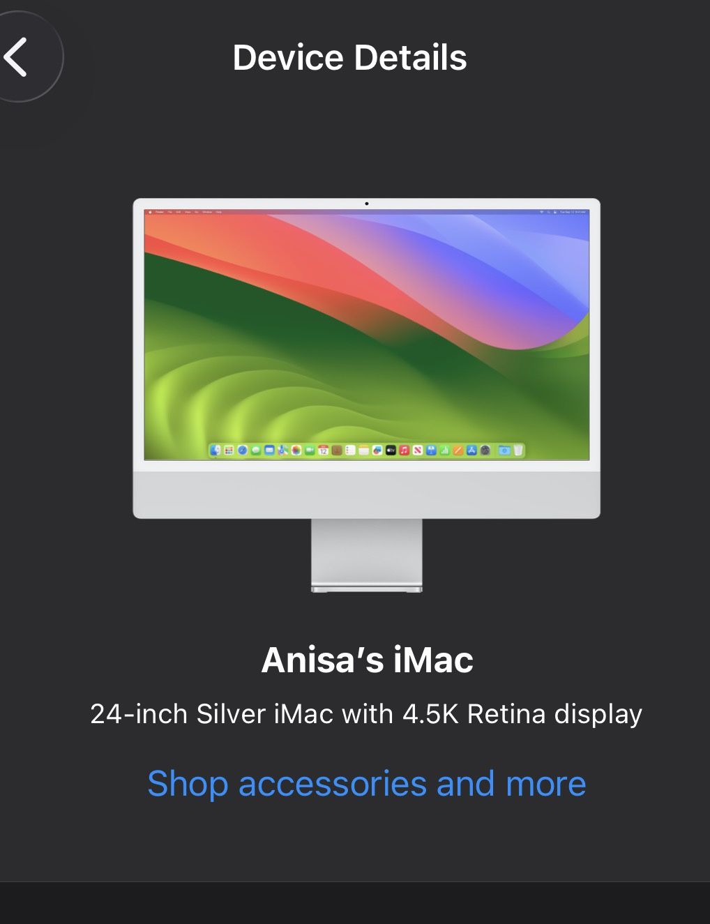 Like New Silver iMac 256GB