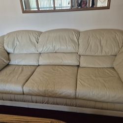 Great  man-cave worthy imitation leather Sofa