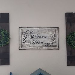 Farmhouse wooden shutters