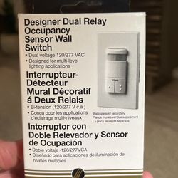 Leviton 001-ODSOD-IDI Occupancy Sensor Dual Voltage 120/277VAC