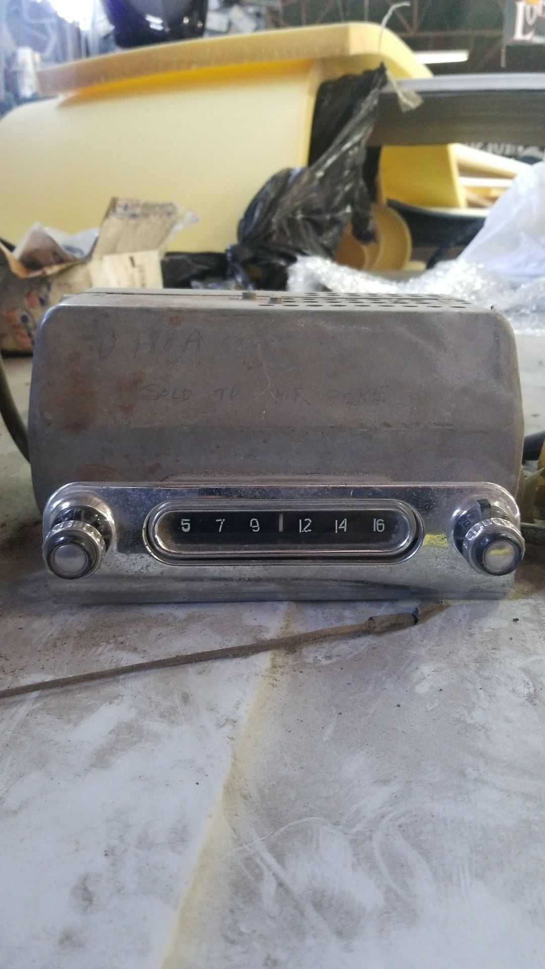 1954 54 55 chevy truck radio very rare