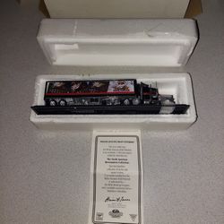 VINTAGE 1996 MATCHBOX COLLECTIBLES CCY01-M PETERBILT MILLER GENUINE DRART TRACTOR TRAILER IN BOX WITH CERTIFICATE OF AUTHENTICITY 