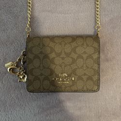 Coach Mini Wallet With Chain 