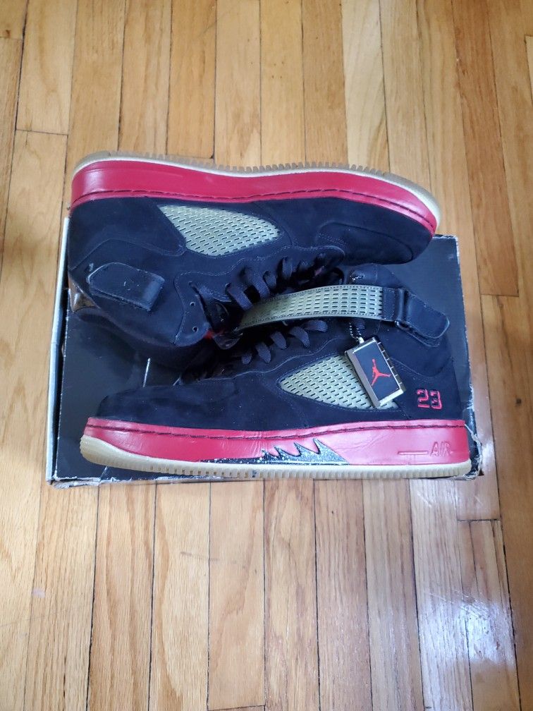 Nike Air Jordan Retro 5 Air Force One Fusion Size 12