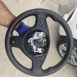 OEM BMW E46 M3 Manual Steering Wheel. Used.