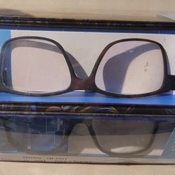 OPTIQUE Trifecta Reading Glasses Set, 2 Readers, 1 Blue Light Reader & Cases