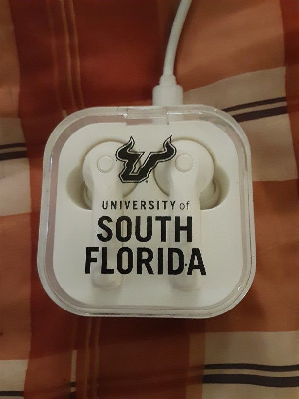 University of South Florida Wireless Earbuds (White)
