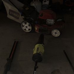 Gardening tools,, ryobi, jet fan