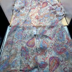 Forever 21 Open Front Paisley Cardigan One Size 