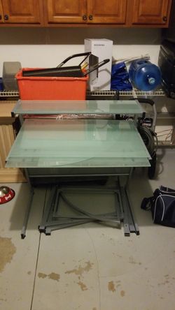 Glass desk