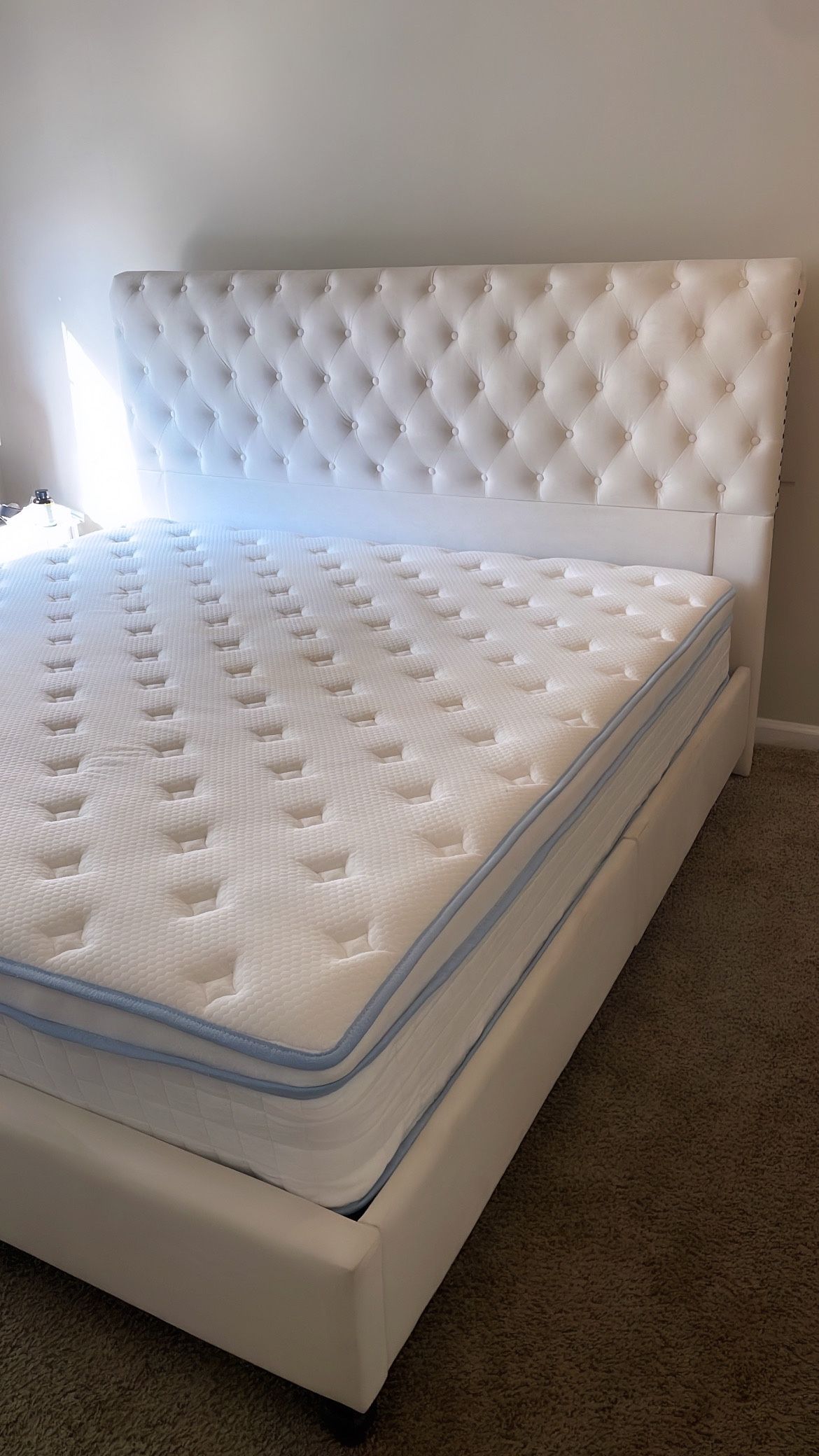 King Bed Frame & Mattress Set â Great Deal! Price for Set:$275 OBO (Originally $720)