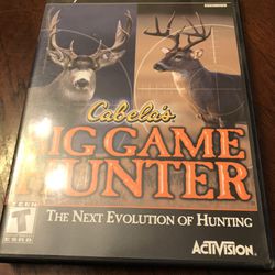 Cabela's Big Game Hunter Next Evolution of Hunting PlayStation 2 Game 2002 PS2