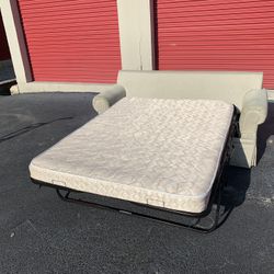 Comfy Nice Beige Sofa Pull Out Bed 🔥🔥