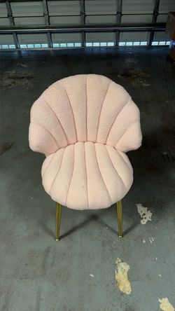 Pink and gold chair