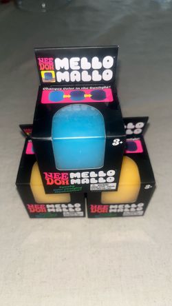 NeeDoh Mello Mallo Color change blue or yellow squishy