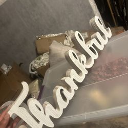 Decoration Thank You Sign