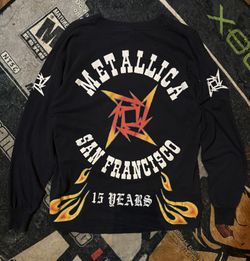 METALLICA 1996 15 YEAR SAN FRANCISCO VINTAGE MURINA LS TEE *OLD NEW STOCK